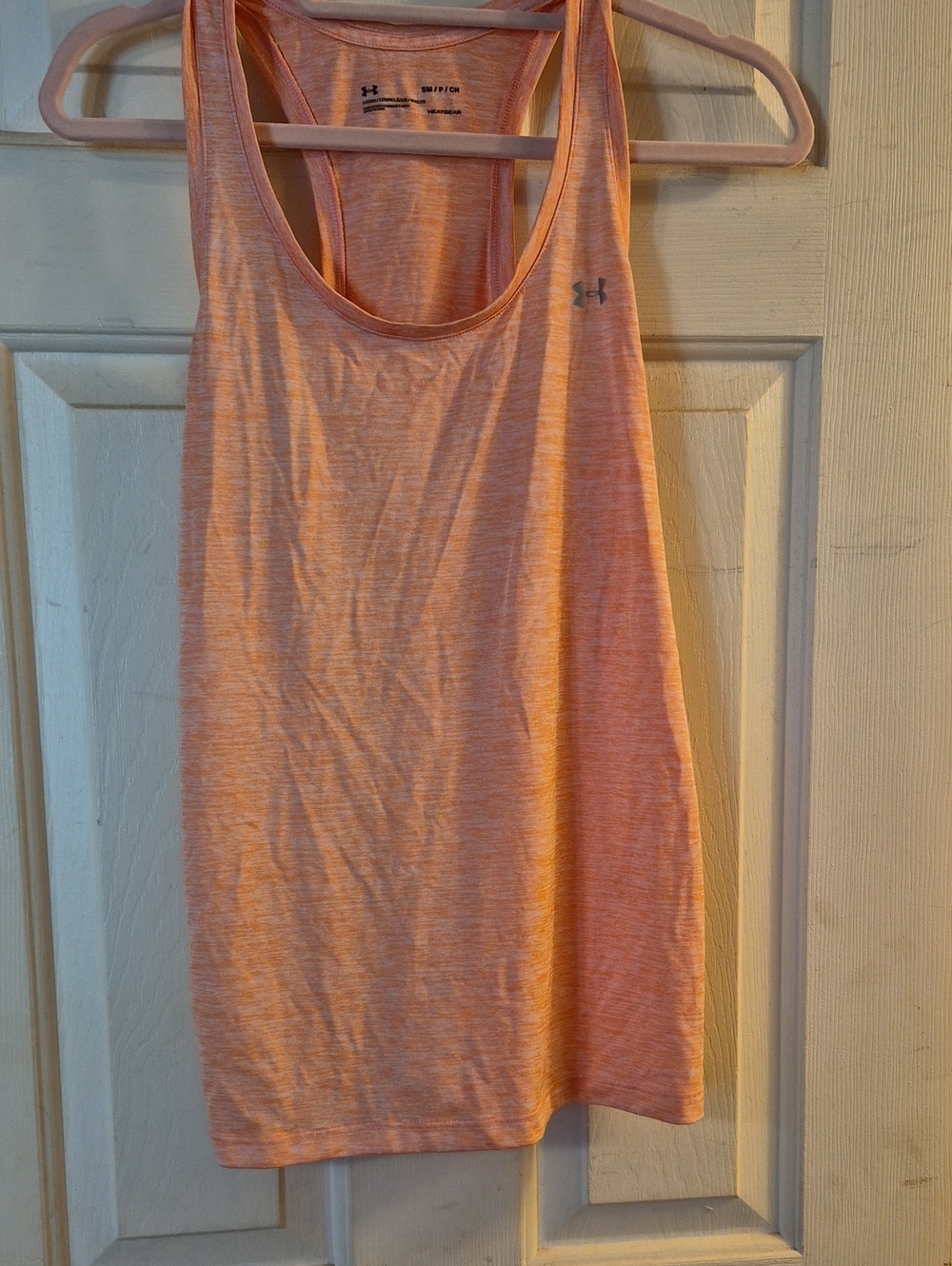 Under Armour Women's Peach Heather Racerback Tank Top